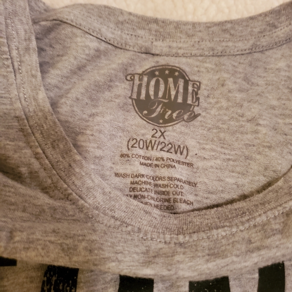Womens Tennessee born and raised long sleeved gray 2x t-shirt - Picture 3 of 8